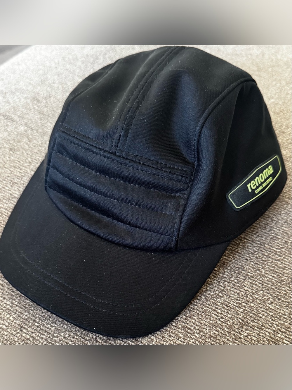 Renoma Black Men's Performance Sport Cap hat 55cm Small